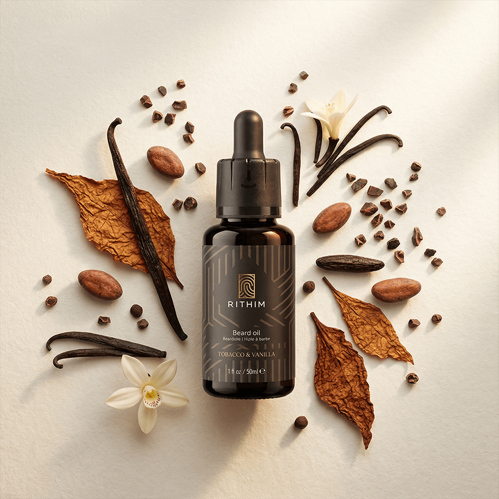 Rithim baardolie aanbrengen — hoe gebruik je baardolie stap voor stap